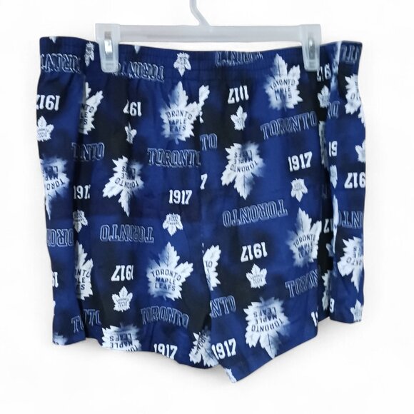 NWT Toronto Maple Leafs Officially Licensed NHL Cotton Boxer Shorts Mens L - Picture 3 of 11